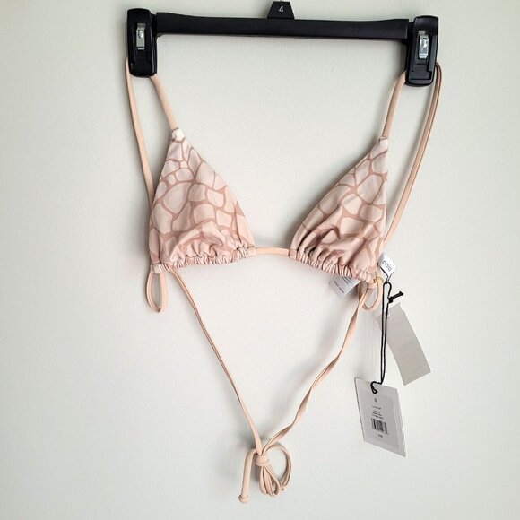 NWT Onia Alexa Ombre Croc Nude Multi Bikini Top - Picture 6 of 13